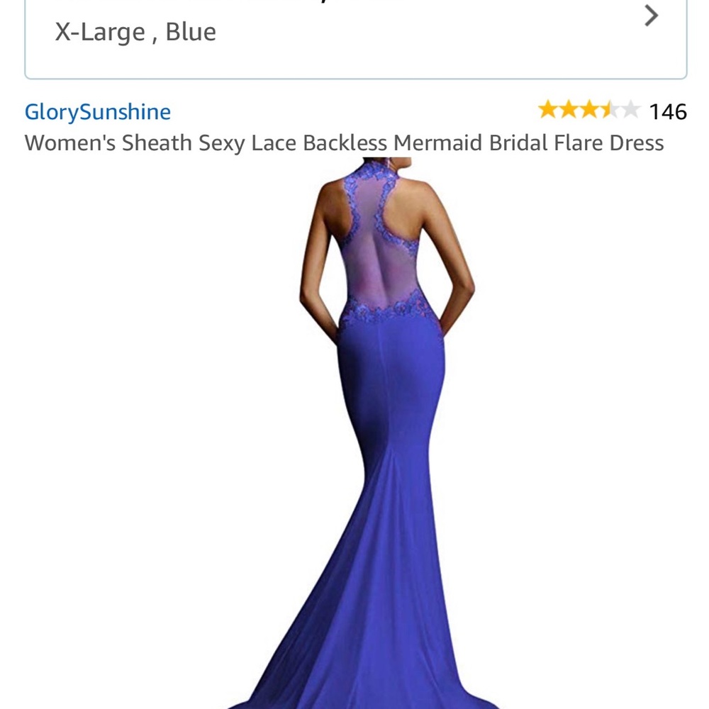 Blue mermaid dress